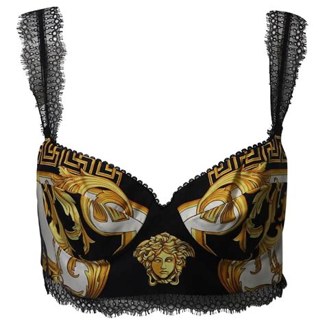 la coupe des dieux versace|Versace La Coupe Des Dieux Silk Bralette .